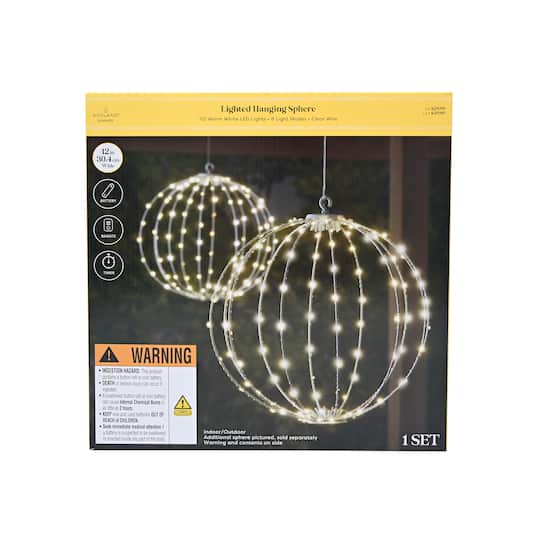 LED Lighted Hanging Sphere by Ashland®